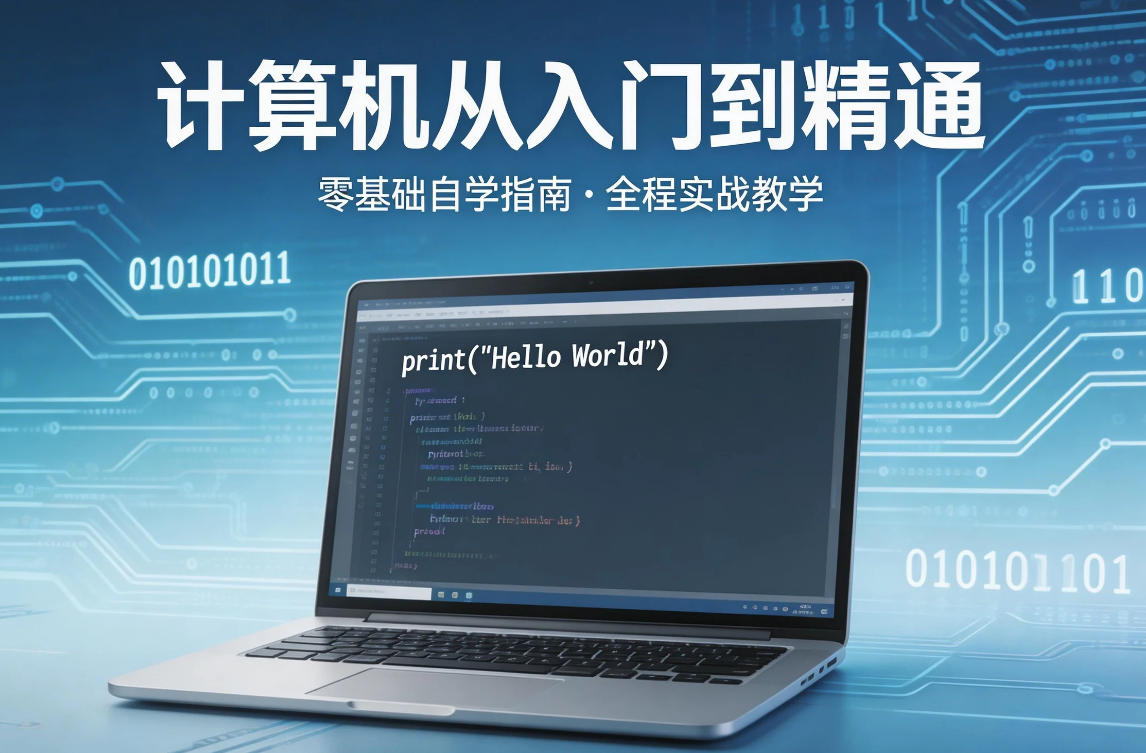 计算机从入门到精通（零基础接触计算机到变成计算机大神全系列视频课程）